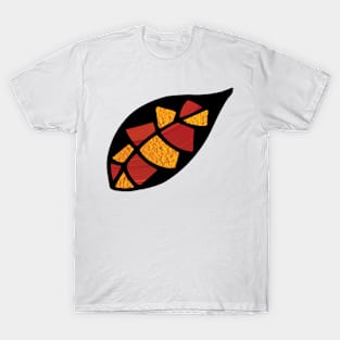 Minimal Geometric Leaf T-Shirt